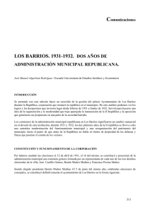 "Los Barrios. 1931-1932. Dos años de administración municipal