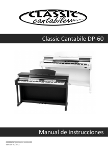 Classic Cantabile DP-60 Manual de instrucciones