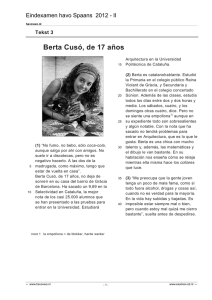 Berta Cusó, de 17 años