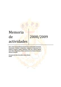 Memoria de actividades 2008-2009