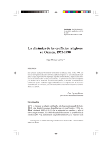 La dinámica de los conflictos religiosos en Oaxaca, 1975-1990