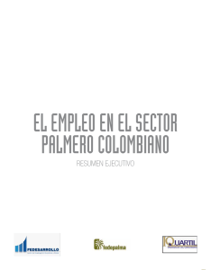el empleo en el sector palmero colombiano