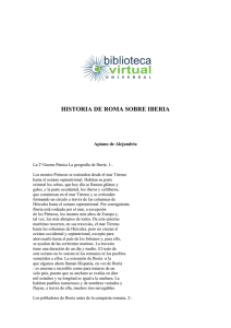 historia de roma sobre iberia - Biblioteca Virtual Universal