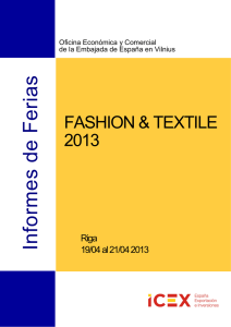2013 Informe de feria. Fashion and Textile