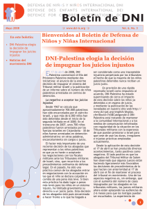 Boletín de DNI - Defence for Children International
