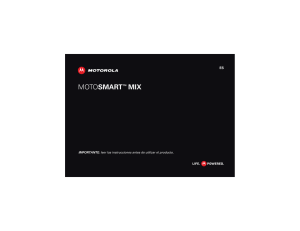 MOTOSMART MIX - XT550 Guía del usuario