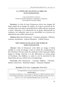 La visión del Islam en la obra de Juan Damasceno
