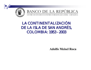 la continentalización de la isla de san andrés, colombia: 1953
