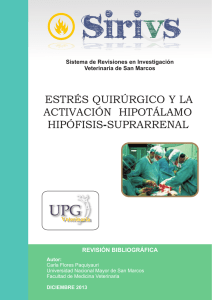 Estrés quirurgico y la activación hipotalamo hipofisis
