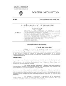N°48 - Ministerio de Seguridad Provincia de Buenos Aires