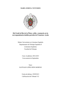 Del Genil al Río de la Plata: exilio y memoria en la correspondencia
