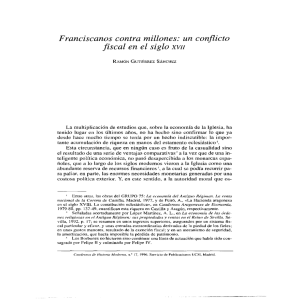 Franciscanos contra millones: un conflicto fiscal en el siglo xvii