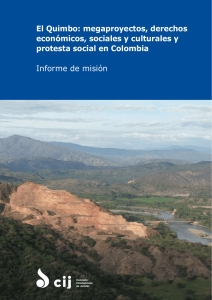 El Quimbo: megaproyectos, derechos económicos, sociales y