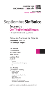 Septiembre Sinfónico, nº 1 - Orquesta y Coro Nacionales de España