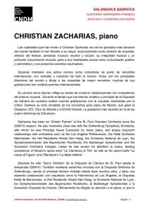 Biografía Christian Zacharias - Centro Nacional de Difusión Musical