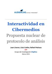 Interactividad en Cibermedios Propuesta nuclear - e