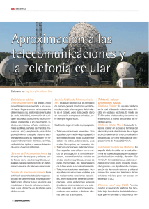 Aproximación a las telecomunicaciones y la