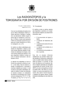Los radioisótopos y la tomografía por emisión de positrones