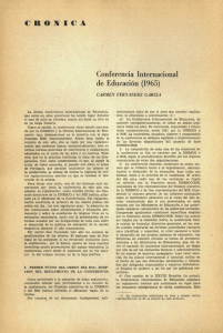 CRONICA Conferencia Internacional de Educación (1965)