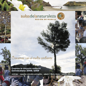 Aulas de la naturaleza de la Región de Murcia 2008/2009
