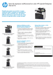 Serie de impresora multifuncional en color HP LaserJet