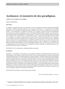 Ayahuasca: el encuentro de dos paradigmas.