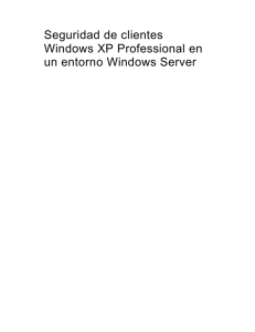 Seguridad de clientes Windows XP Professional en un entorno