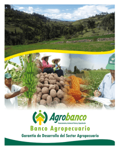 garantía de desarrollo del sector agropecuario