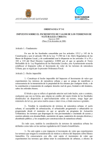 Texto de la ordenanza. - Ayuntamiento de Santander