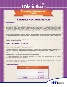 Programa de Lotería Fiscal 2015