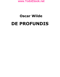 Oscar Wilde - De Profundis - v1.0