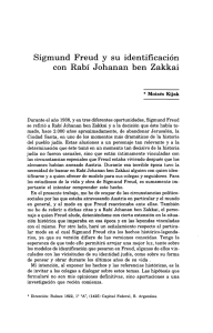 Sigmund Freud y su identificación con Rabí Johanan ben Zakkai