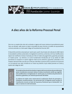A diez años de la Reforma Procesal Penal