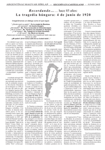 Argentínai Magyar Hírlap I.évf. 3. sz. 2005. június (LXXVI. évf