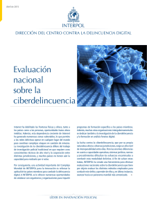 Evaluación nacional sobre la ciberdelincuencia