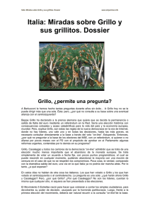 Italia: Miradas sobre Grillo y sus grillitos. Dossier