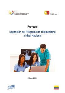 Proyecto Expansión del Programa de Telemedicina a Nivel Nacional