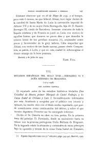 Estudios españoles del siglo XLVIII- Fernando VI y Doña Bárbara de
