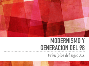 Modernismo y Generación del 98