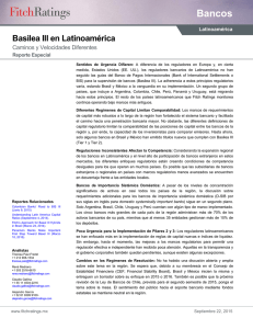 Basilea III en Latinoamérica: Caminos y