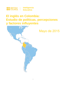 El inglés en Colombia:Estudio de políticas