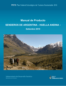 Manual de Producto Senderos de Argentina / Huella Andina