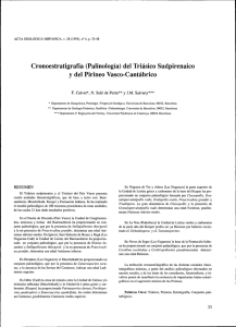Cronoestratigrafía (Palinología) del Triásico Sudpirenaico y
