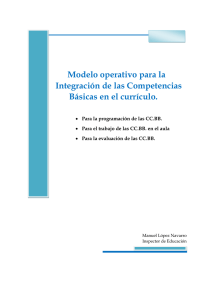 Modelo operativo para la Integración de las Competencias Básicas