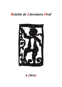 Boletín de Literatura Oral - Revistas Científicas de la Universidad de