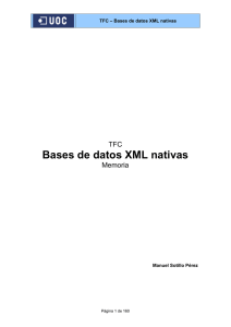 Bases de datos XML nativas
