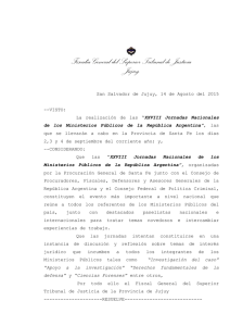 Fiscalía General del Superior Tribunal de Justicia Jujuy