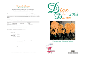 Días de Danza - Diputación de Albacete