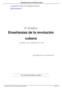 Enseñanzas de la revolución cubana