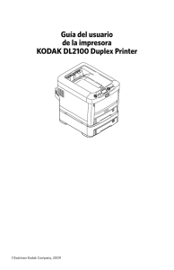 Guía del usuario de la impresora KODAK DL2100 Duplex Printer